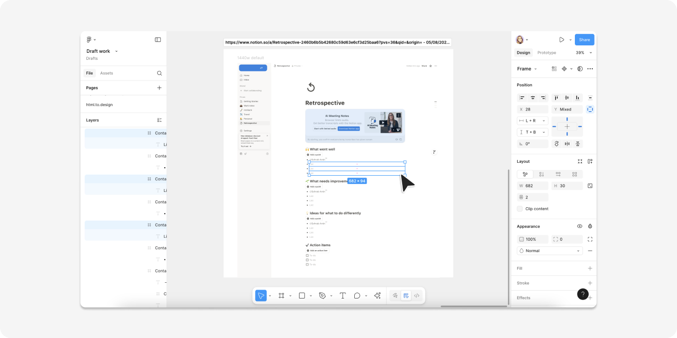 Edit your Notion docs right in Figma.