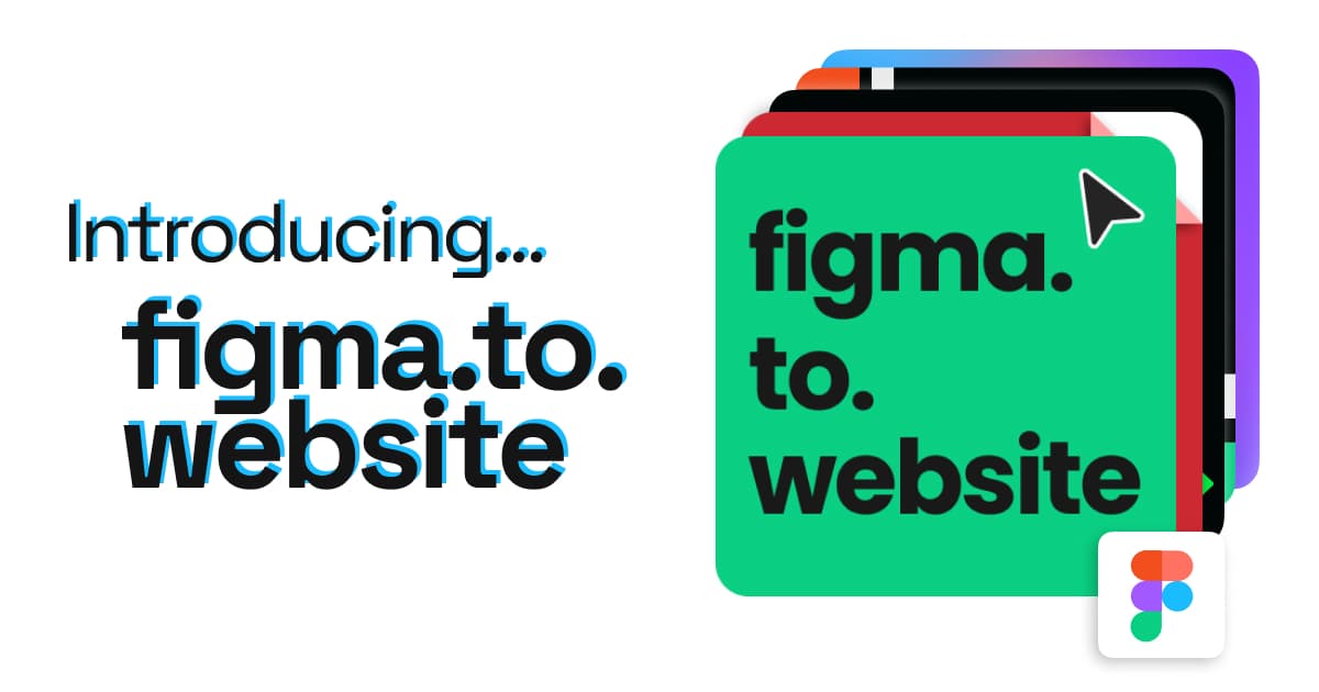 New plugin figma.to.website logo and title Introducing figma.to.website.