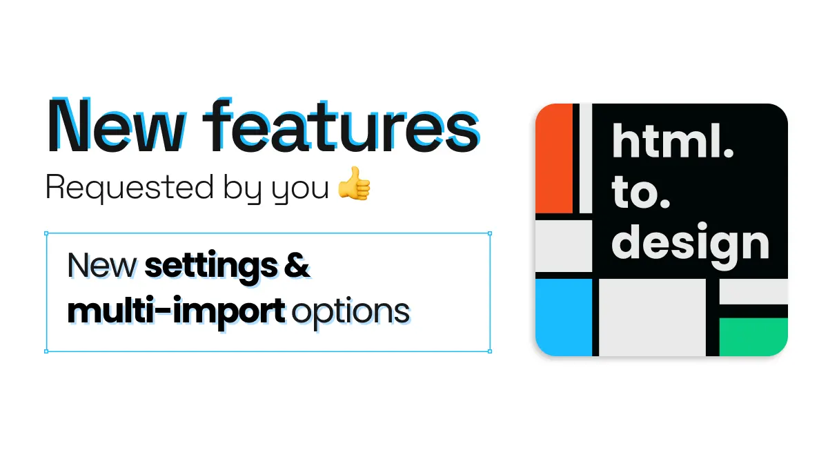 Announcing new settings and mult-import options.