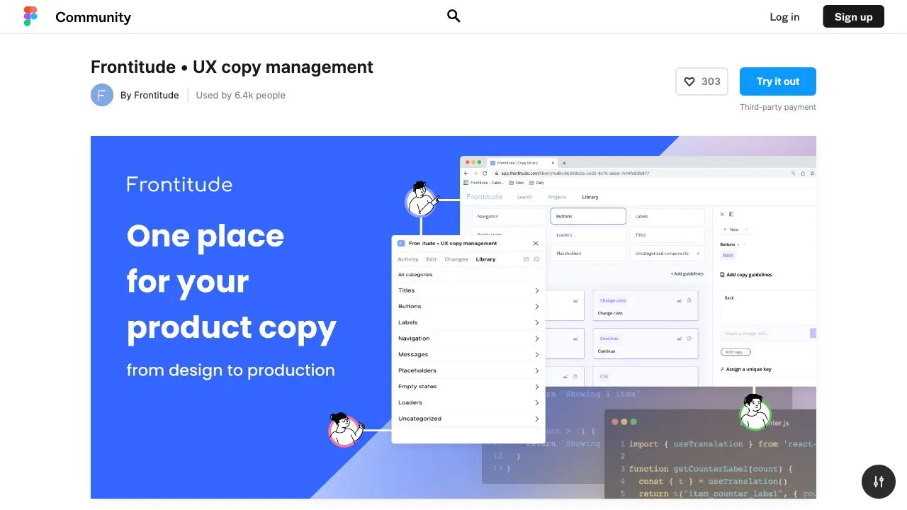 screenshot ofFrontitudeplugin page in Figma